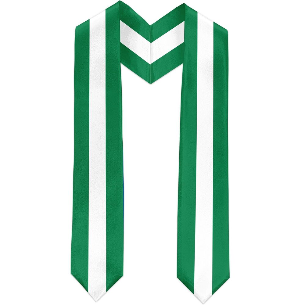 1299 Nigeria Flag Graduation Sash Satin Scarf 72" Stole for Abroad Student